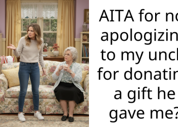 AITA for not apologizing to my uncle for donating a gift he gave me?