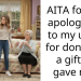 AITA for not apologizing to my uncle for donating a gift he gave me?