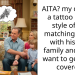AITA? my dad got a tattoo in the style of our matching tattoo with his new family and now i want to get mine covered.