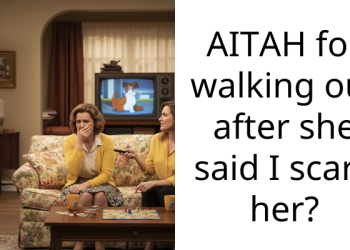 AITAH for walking out after she said I scare her?