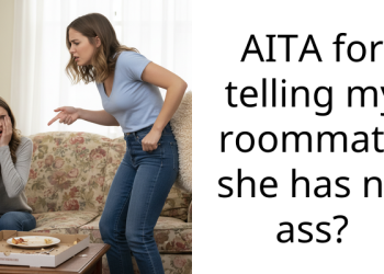 AITA for telling my roommate she has no a*s?