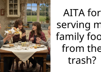 AITA for serving my family food from the trash?