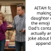 AITAH for not making my daughter change the emoji for her Dad’s contact that’s actually an inside joke about his small appendage?