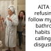 AITA for refusing to follow my wife’s bathroom habits and calling her disgusting?