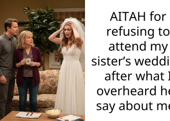 AITAH for refusing to attend my sister’s wedding after what I overheard her say about me?