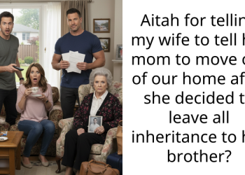 Aitah for telling my wife to tell her mom to move out of our home after she decided to leave all inheritance to her brother?