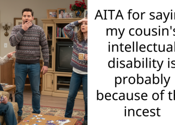 AITA for saying my cousin’s intellectual disability is probably because of the i***st