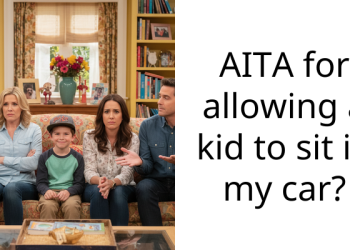 AITA for allowing a kid to sit in my car?