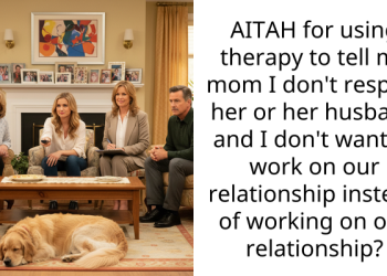 AITAH for using therapy to tell my mom I don’t respect her or her husband and I don’t want to work on our relationship instead of working on our relationship?