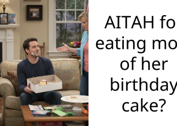 AITAH for eating most of her birthday cake?