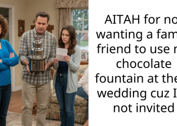 AITAH for not wanting a family friend to use my chocolate fountain at there wedding cuz I’m not invited