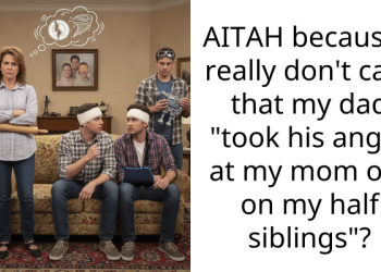AITAH because I really don’t care that my dad “took his anger at my mom out on my half siblings”?