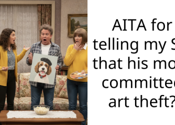 AITA for telling my SO that his mom committed art theft?
