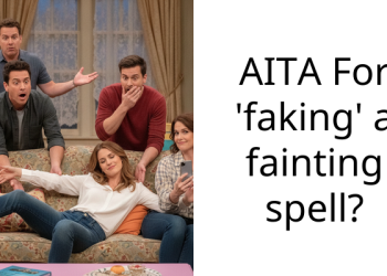 AITA For ‘faking’ a fainting spell?