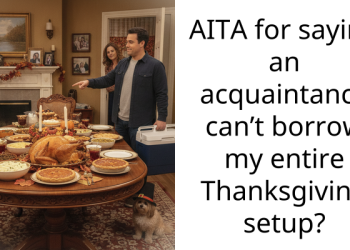 AITA for saying an acquaintance can’t borrow my entire Thanksgiving setup?
