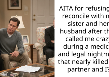 AITA for refusing to reconcile with my sister and her husband after they called me crazy during a medical and legal nightmare that nearly k**led my partner and I?