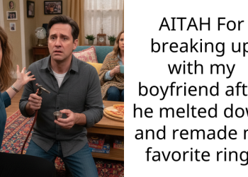 AITAH For breaking up with my boyfriend after he melted down and remade my favorite ring?