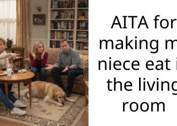 AITA for making my niece eat in the living room