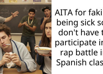 AITA for faking being sick so I don’t have to participate in a rap battle in Spanish cla*s?