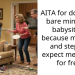 AITA for doing the bare minimum babysitting because my mom and stepdad expect me to fo it for free?