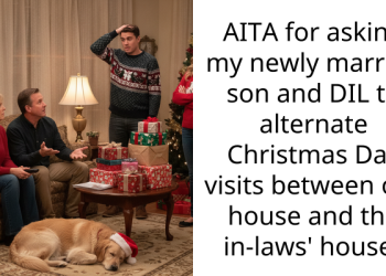 AITA for asking my newly married son and DIL to alternate Christmas Day visits between our house and the in-laws’ house?