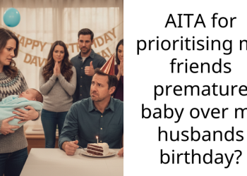 AITA for prioritising my friends pr****ure baby over my husbands birthday?