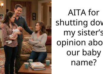 AITA for shutting down my sister’s opinion about our baby name?