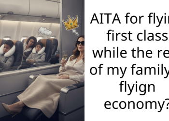 AITA for flying first cla*s while the rest of my family is flyign economy?