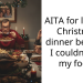 AITA for leaving Christmas dinner because I couldn’t see my food?