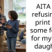 AITA for refusing to print out some forms for my step daughter
