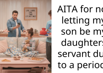AITA for not letting my son be my daughters servant due to a period?