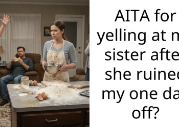 AITA for yelling at my sister after she ruined my one day off?