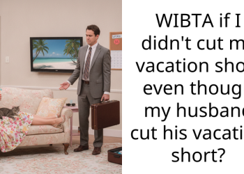 WIBTA if I didn’t cut my vacation short even though my husband cut his vacation short?