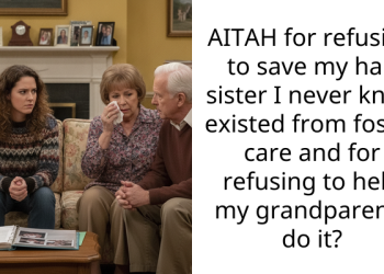 AITAH for refusing to save my half sister I never knew existed from foster care and for refusing to help my grandparents do it?