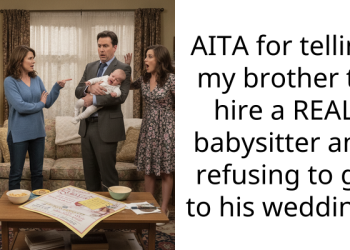AITA for telling my brother to hire a REAL babysitter and refusing to go to his wedding?