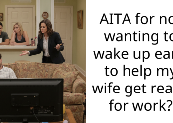AITA for not wanting to wake up early to help my wife get ready for work?