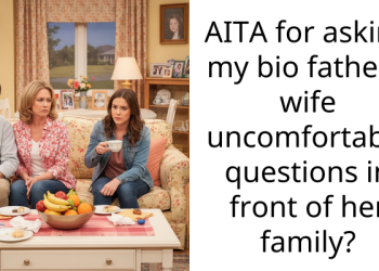 AITA for asking my bio father’s wife uncomfortable questions in front of her family?