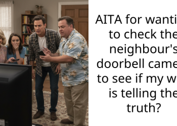 AITA for wanting to check the neighbour’s doorbell camera to see if my wife is telling the truth?