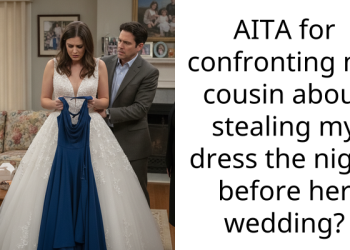 AITA for confronting my cousin about stealing my dress the night before her wedding?
