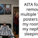 AITA for not removing multiple “scary” posters from my room that my nephew is sleeping in?