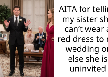 AITA for telling my sister she can’t wear a red dress to my wedding or else she is uninvited