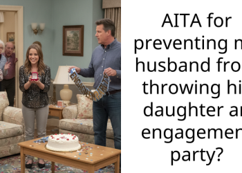 AITA for preventing my husband from throwing his daughter an engagement party?