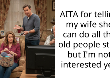 AITA for telling my wife she can do all the old people stuff but I’m not interested yet.