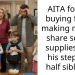 AITA for not buying for or making my son share school supplies with his step and half siblings?