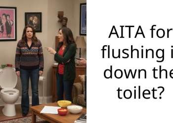 AITA for flushing it down the toilet?