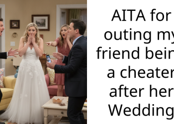 AITA for outing my friend being a cheater after her Wedding