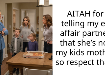 AITAH for telling my ex affair partner that she’s not my kids mother so respect that?