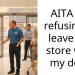 AITA for refusing to leave the store with my dog?