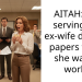 AITAH: For serving my ex-wife divorce papers while she was at work?