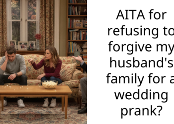 AITA for refusing to forgive my husband’s family for a wedding prank?